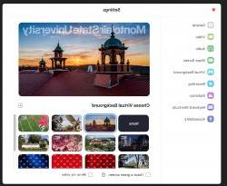 Screenshot of image selector